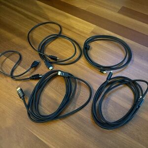 Amazon Basics HDMI Cable Cord Bundle (5 pc) Black (2 @ 10ft, 2 @ 6ft, 1 @ ft)